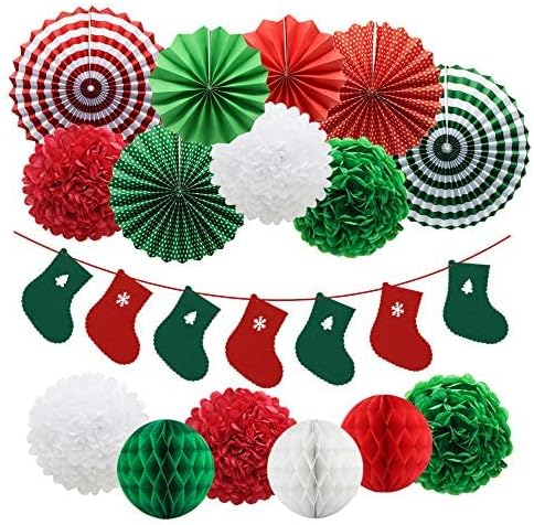 Christmas Decor Kit with Banners and Snowflake Garland