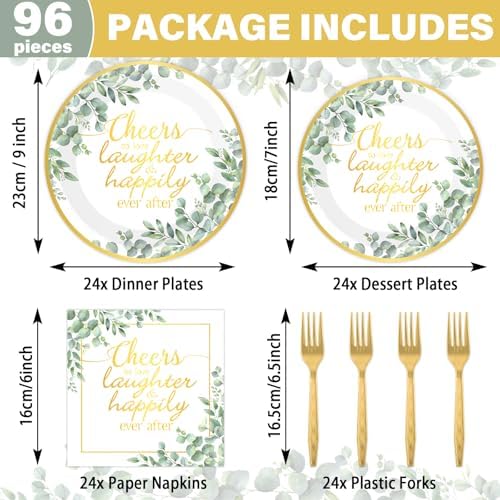 96Pcs Eucalyptus Leaves Wedding Party Supplies