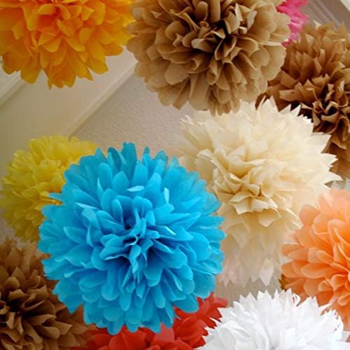 ShineBear 15pcs Tissue Paper Pom Poms Wedding Decorations