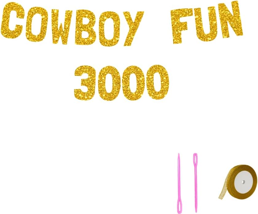Meowoo Gold Sparkle Birthday Banner Decorations