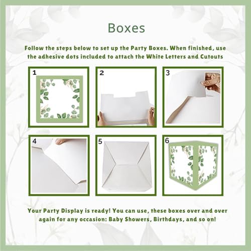 RainMeadow 258 PC Sage Green Baby Shower Decorations