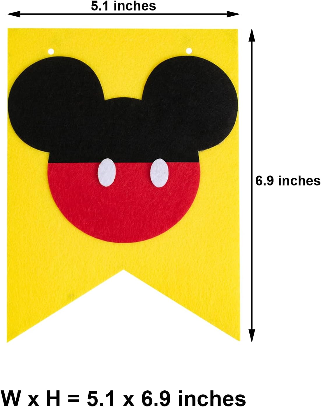 CHuangQi 2nd Birthday Mickey Banner Decoration