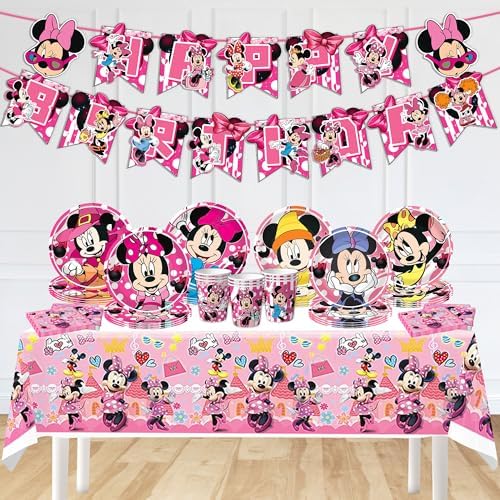 Minnie Birthday Party Decorations 123pcs