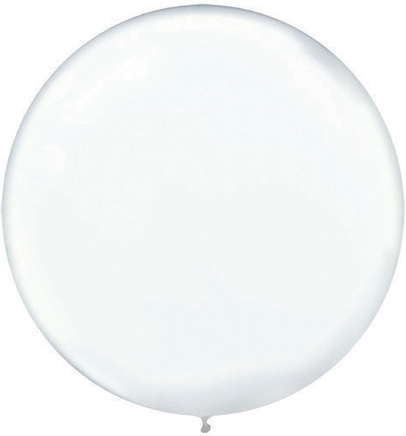 Crystal Clear Round Latex Balloons 24 Inch 4 Pack