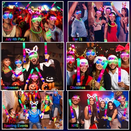 236 PCS Glow in the Dark Party Essentials for Kids and Adults