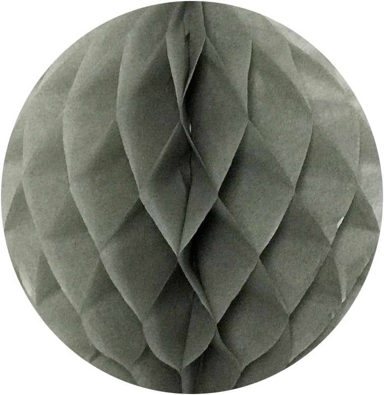 Wrapables 6 Inch Gray Tissue Pom Pom Set of 5