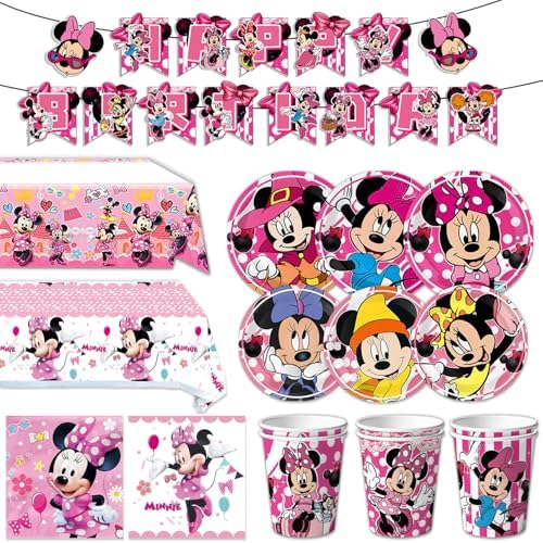 Minnie Birthday Party Decorations 123pcs