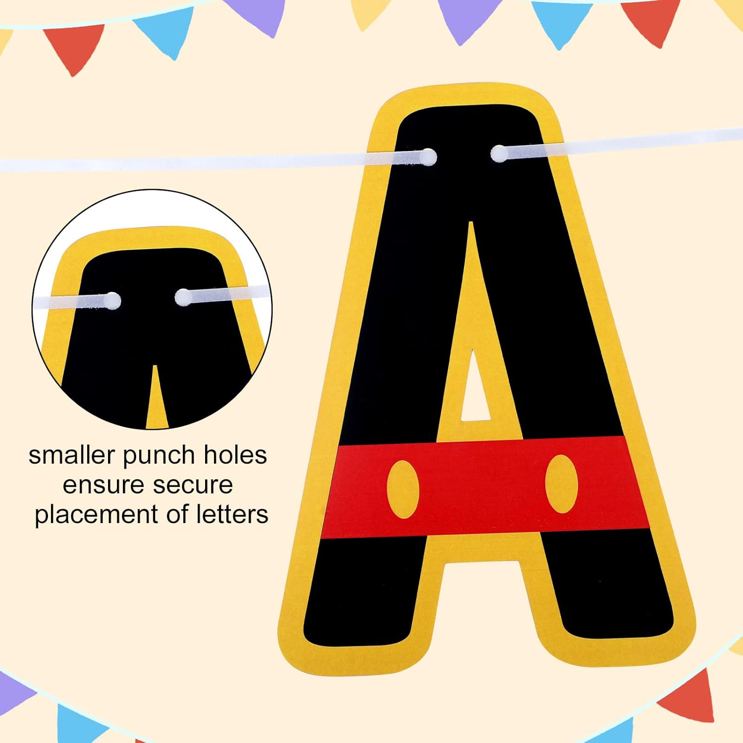 BOXOB Cartoon Birthday Garland Banner for Party Decorations