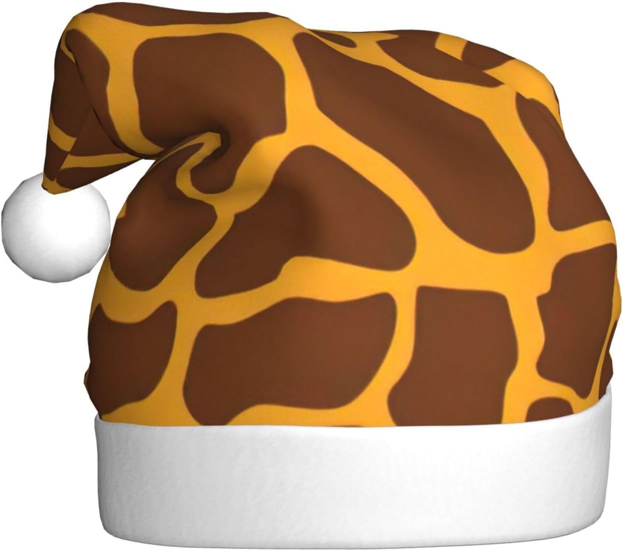 QINZHENG Giraffe Print Santa Hat for Women