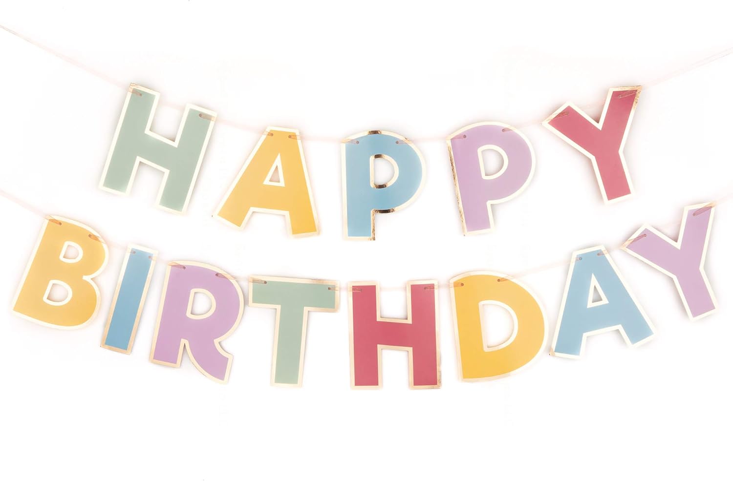 PapaKit Large Happy Birthday Bunting Banner Decoration