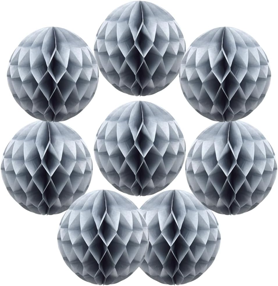Yosawa 8 Pcs Paper Honeycomb Balls Decoration