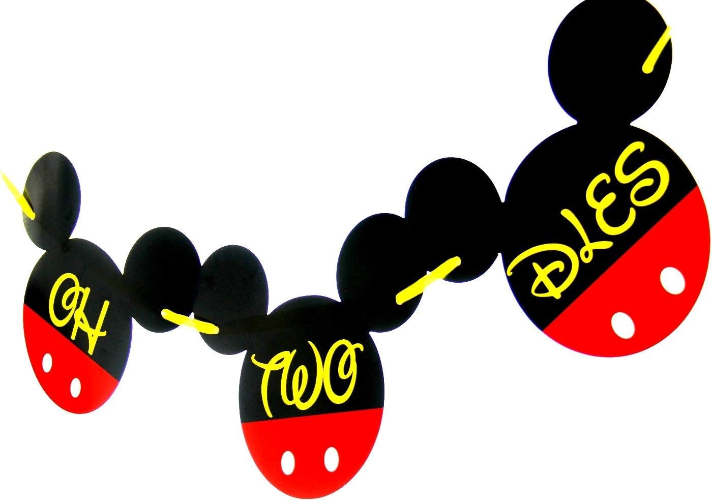 Oh Twodles Banner Mickey Mouse Clubhouse 2nd Birthday Decorations