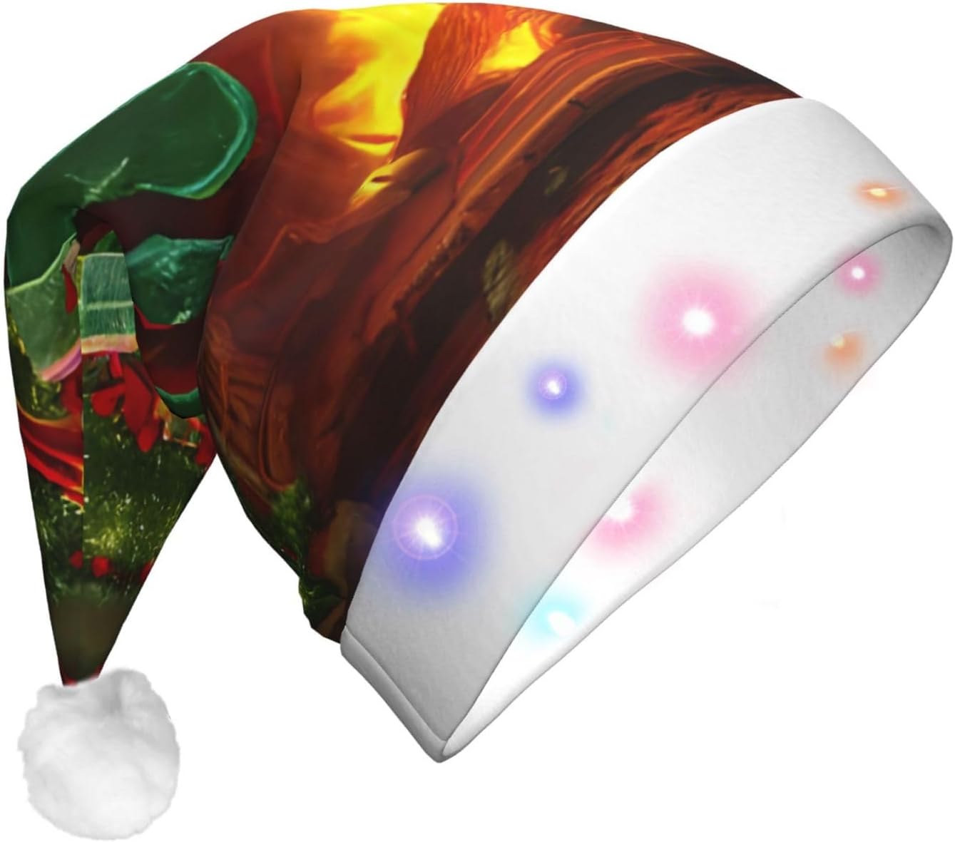 QINZHENG LED Santa Hat for Christmas Party Decorations