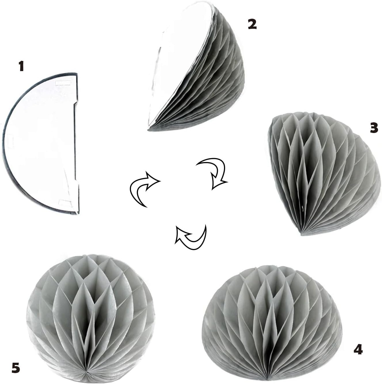 8 Piece 3 Inch Honeycomb Balloon Decorations for Parties