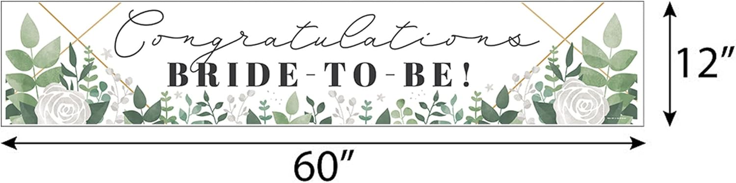 Boho Botanical Bride Greenery Banner Wedding Decor
