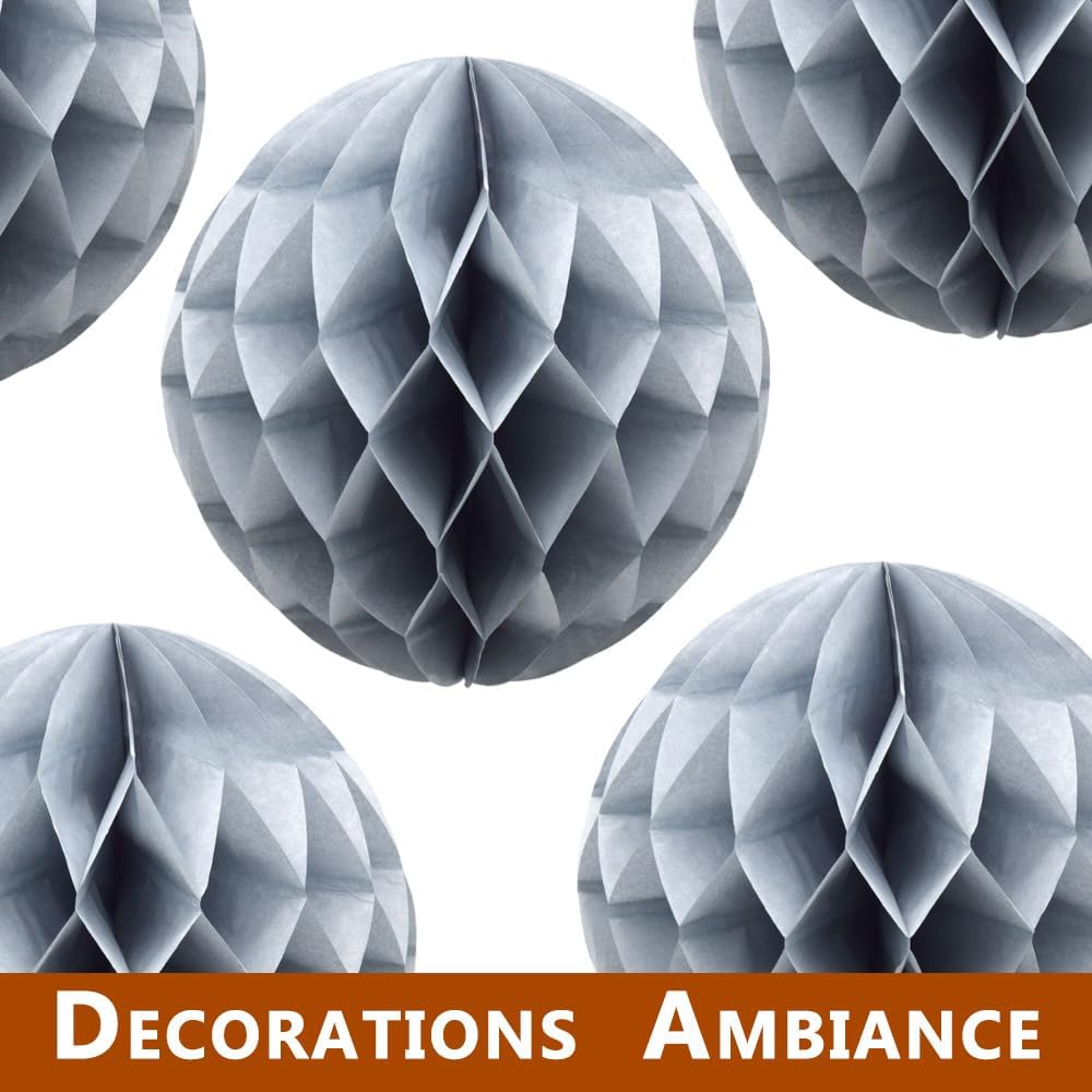 Yosawa 8 Pcs Paper Honeycomb Balls Decoration