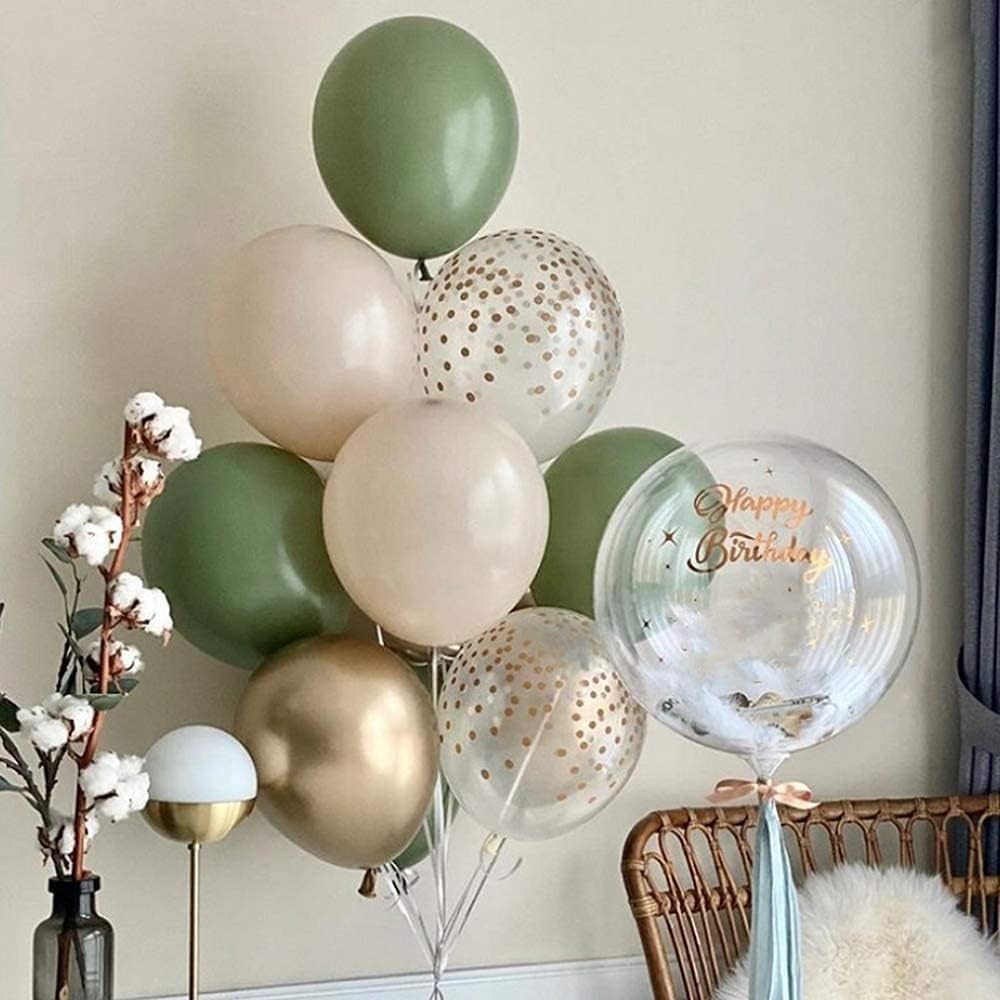 137PCS Sage Green Balloon Garland Arch Kit