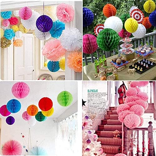 8pcs 10 Inch Paper Honeycomb Balls for Decor