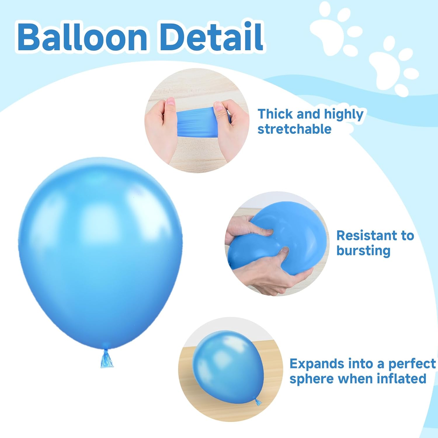 Dog Paw 3rd Birthday Balloon Arch Kit 40 Inch