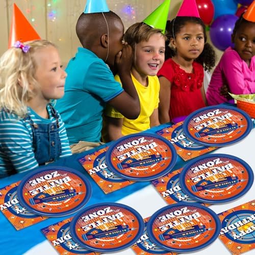 48Pcs Dart War Party Plates and Napkins Set