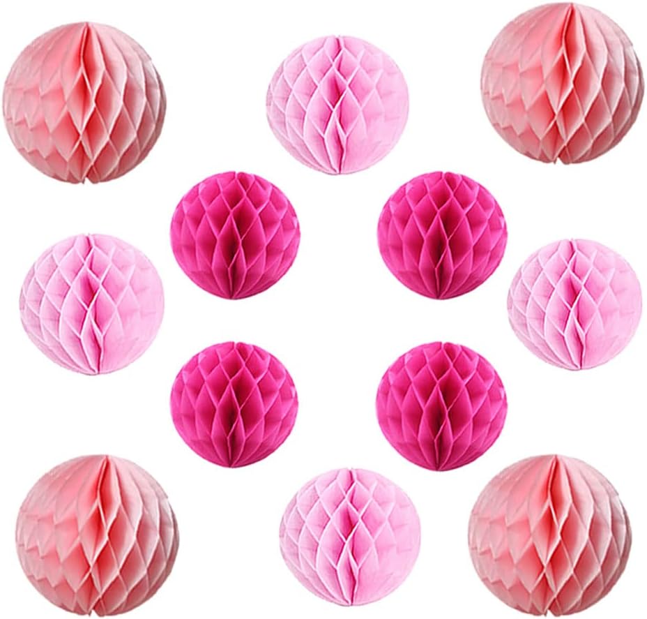 YLYs Love 12pcs Honeycomb Paper Balls Decorations