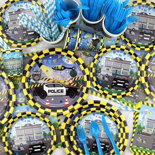 KEFAN Police Birthday Party Decorations Set