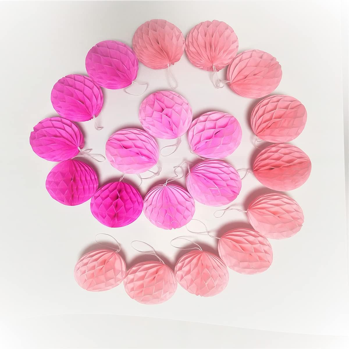Hanging Paper Honeycomb Balls Party Decorations 20 Piece Set
