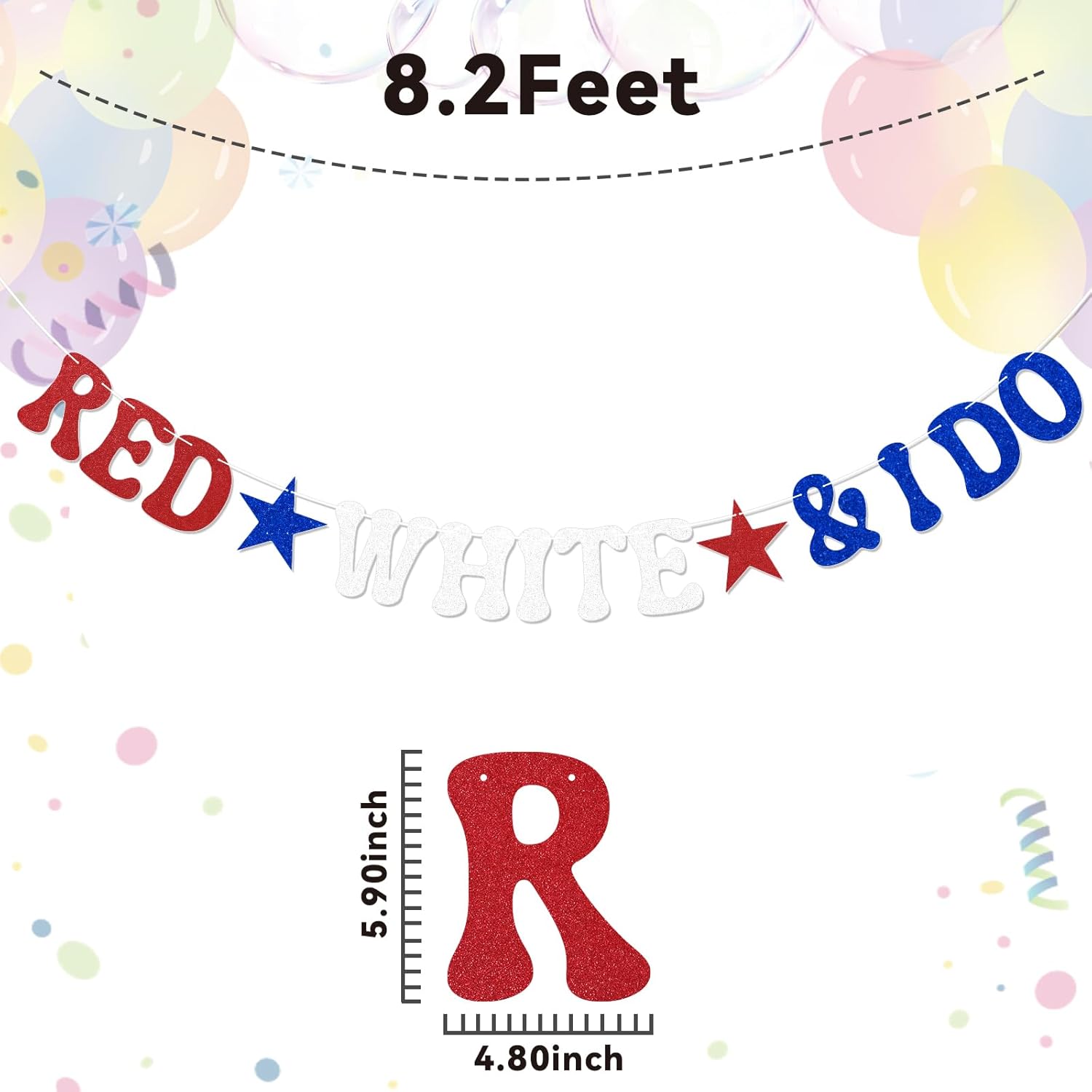 Red White I Do Patriotic Engagement Banner