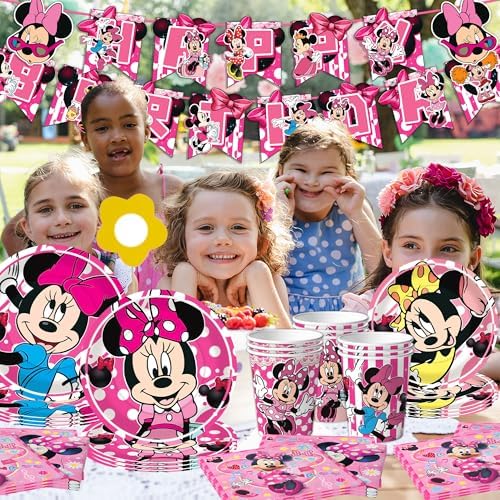 Minnie Birthday Party Decorations 123pcs