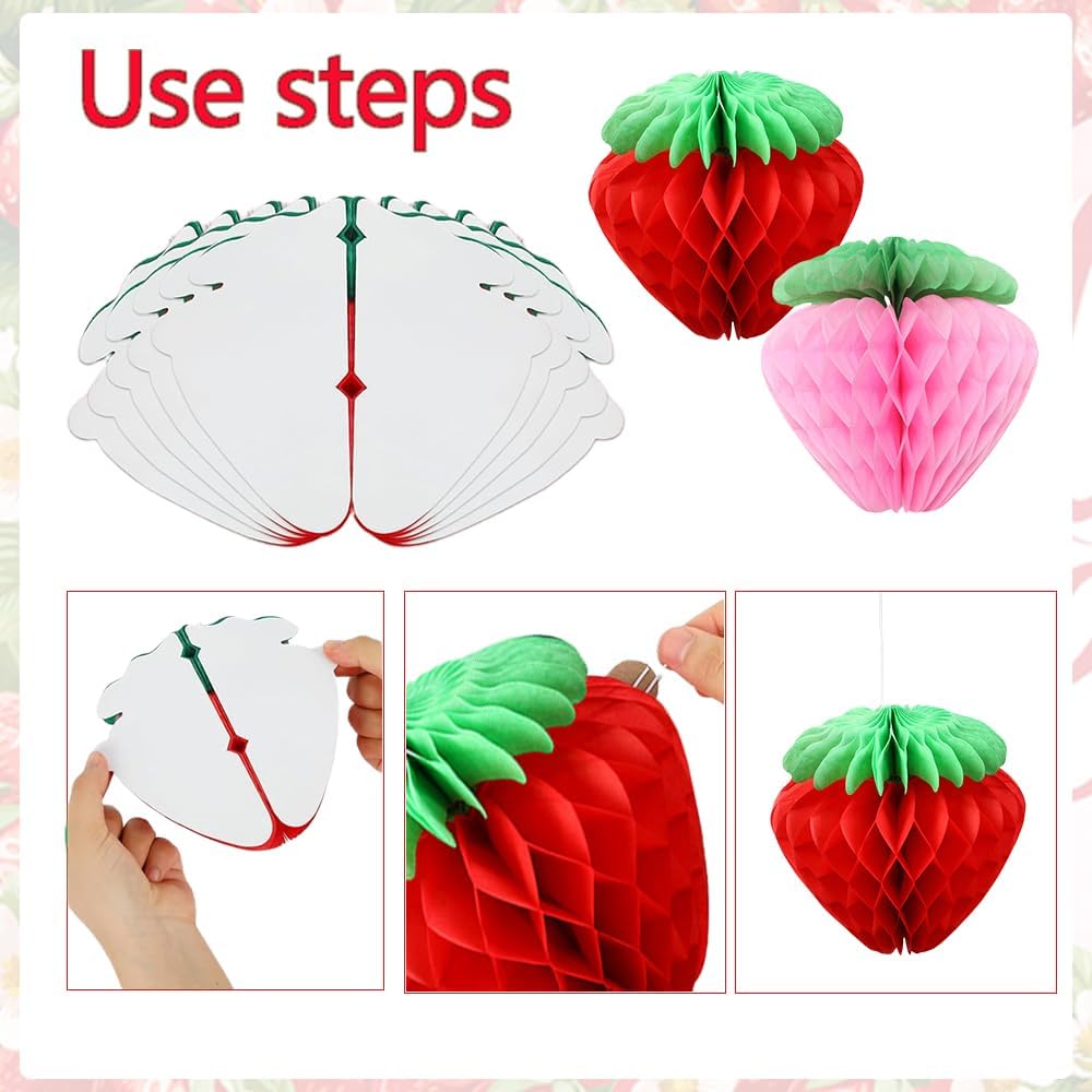 Coaroly Strawberry Party Decorations Set