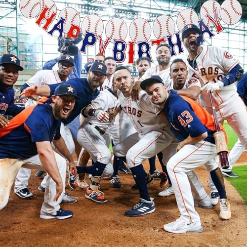 YOUDICT Baseball Birthday Banner with Adjustable Letters