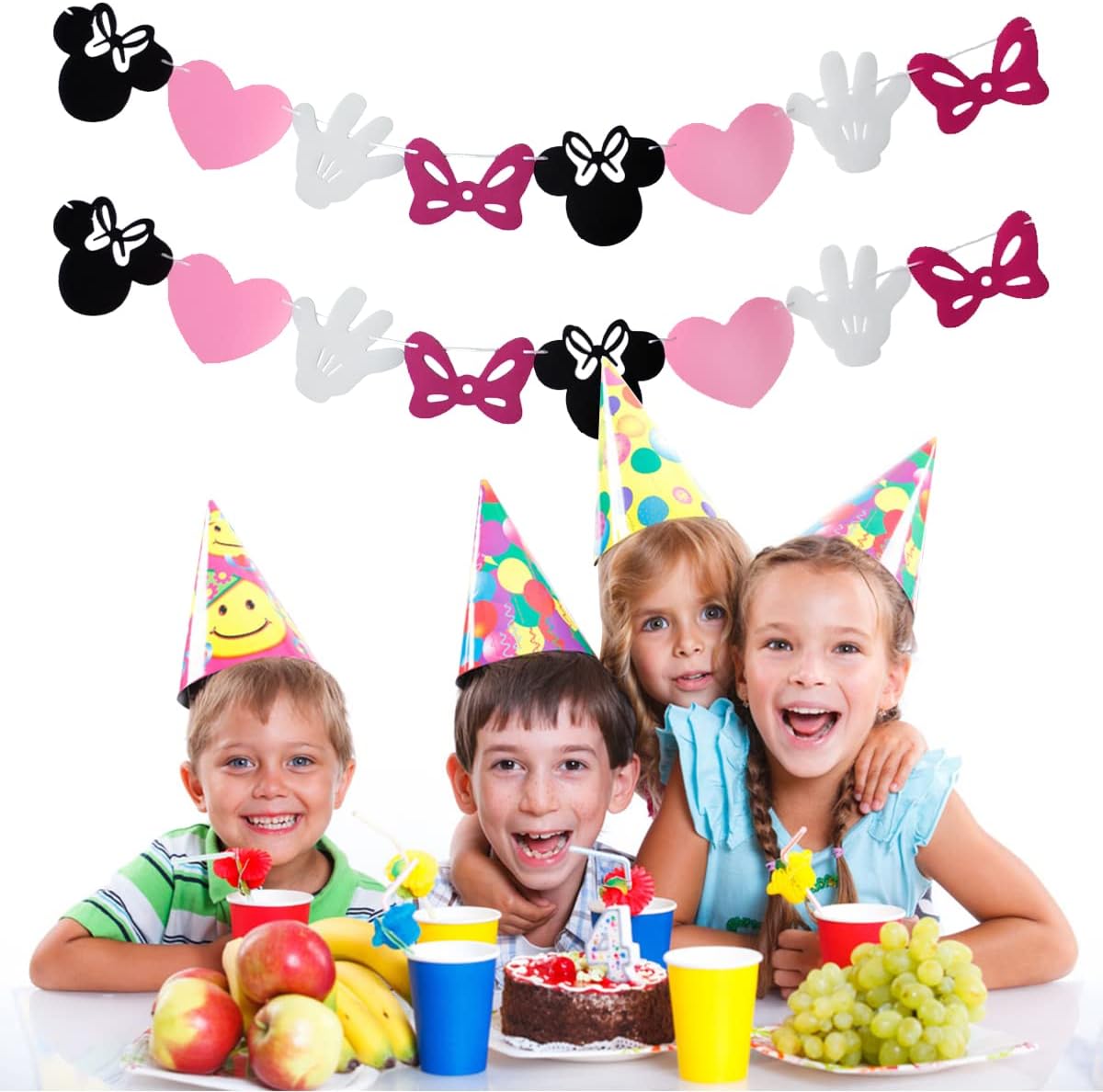 Minnie Themed Felt Garland Birthday Banner Decoration Supplies