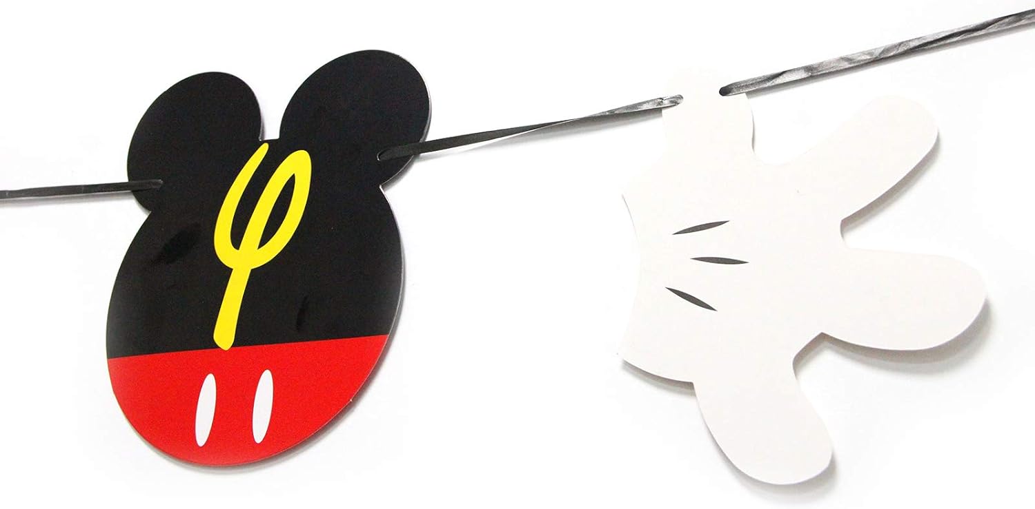 Mouse Happy Birthday Banner for Kids Party Decorations