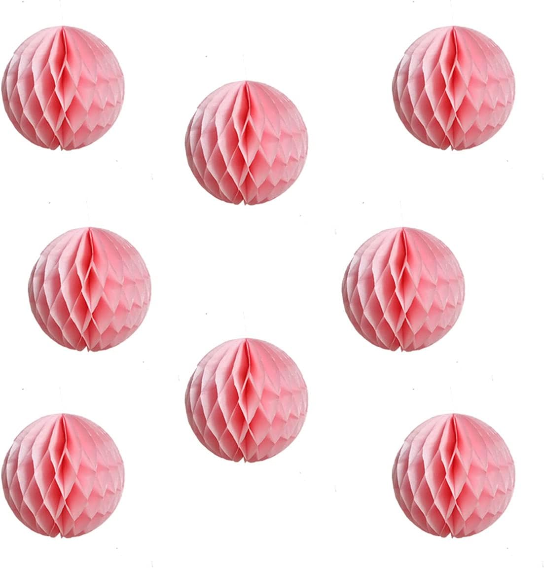 Ylys Love 3D Honeycomb Tissue Paper Party Balls 8pcs