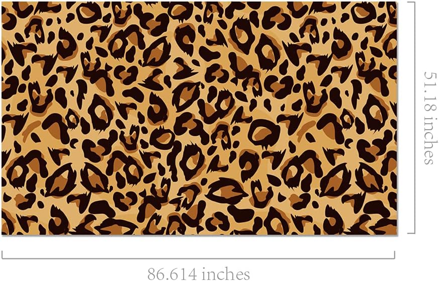 Leopard Print Party Tableware Set for 16 Guests