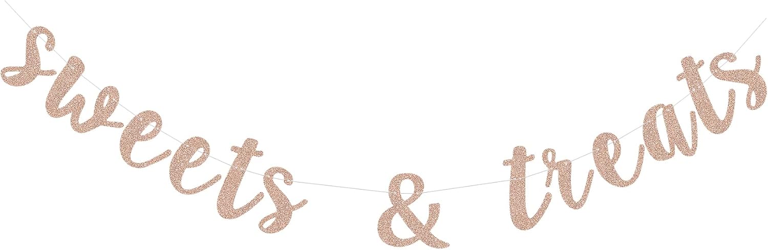 Rose Gold Sweets Treats Engagement Banner