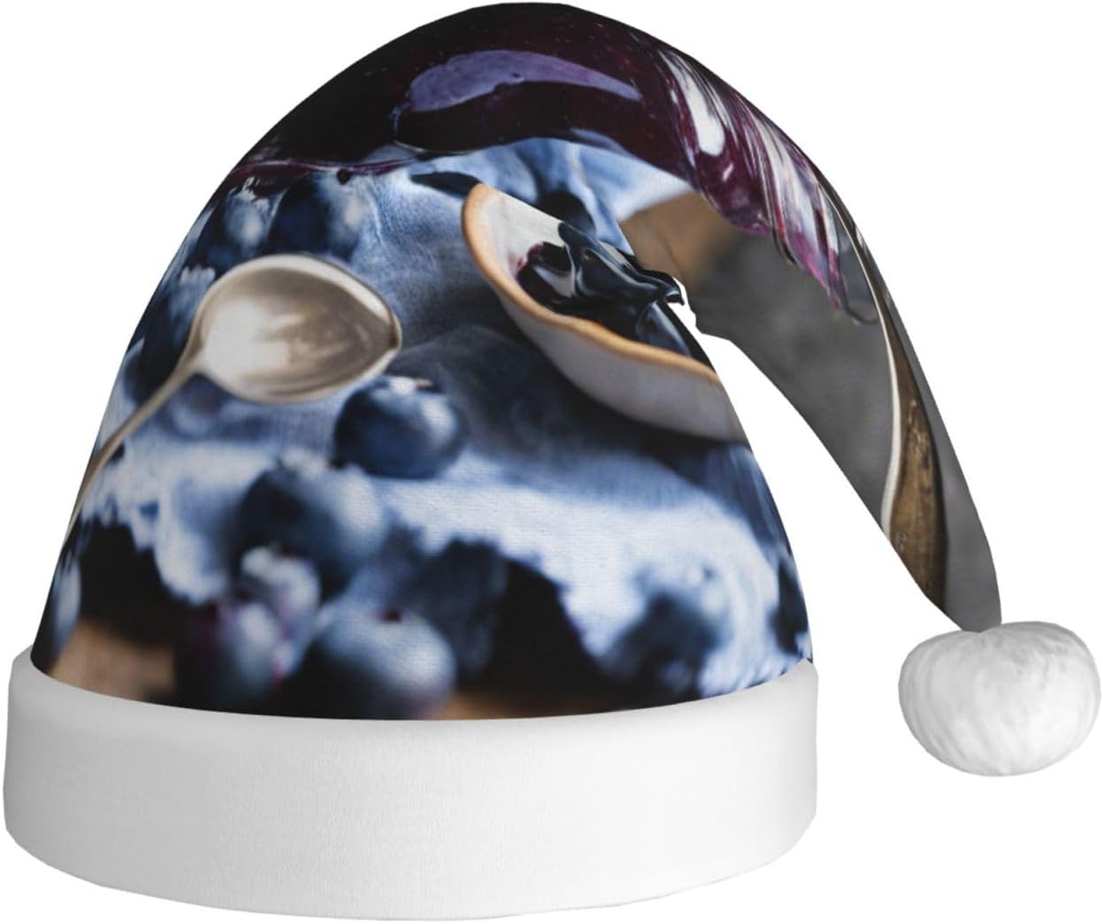 QINZHENG Santa Hat with Blueberry Jam 04 Print
