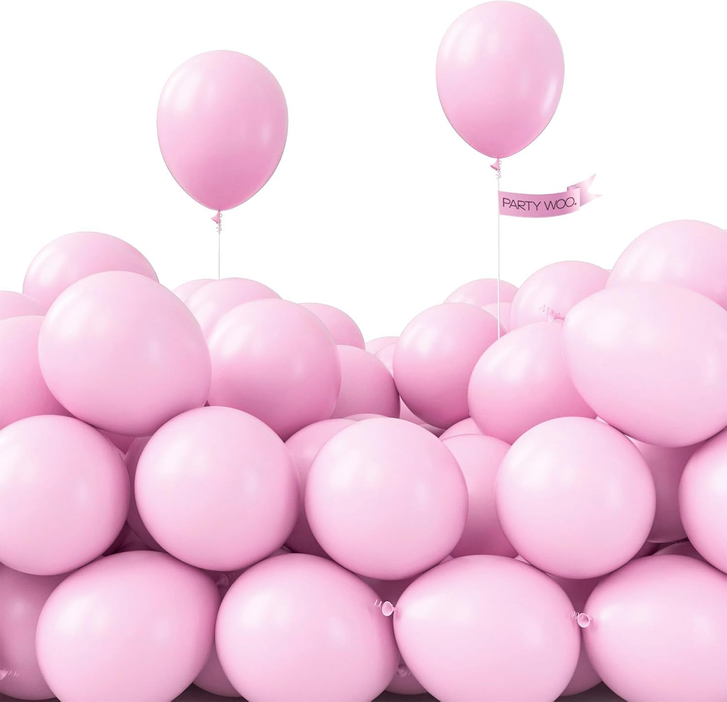 PartyWoo Light Pink Balloons 120pcs 5 Inch Decorations
