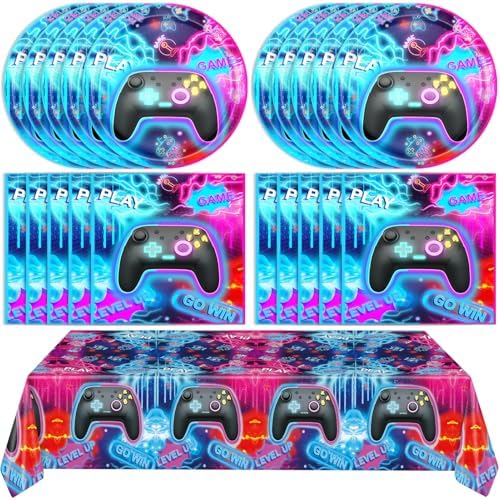 41Pcs Gaming Birthday Decorations Party Set Blue