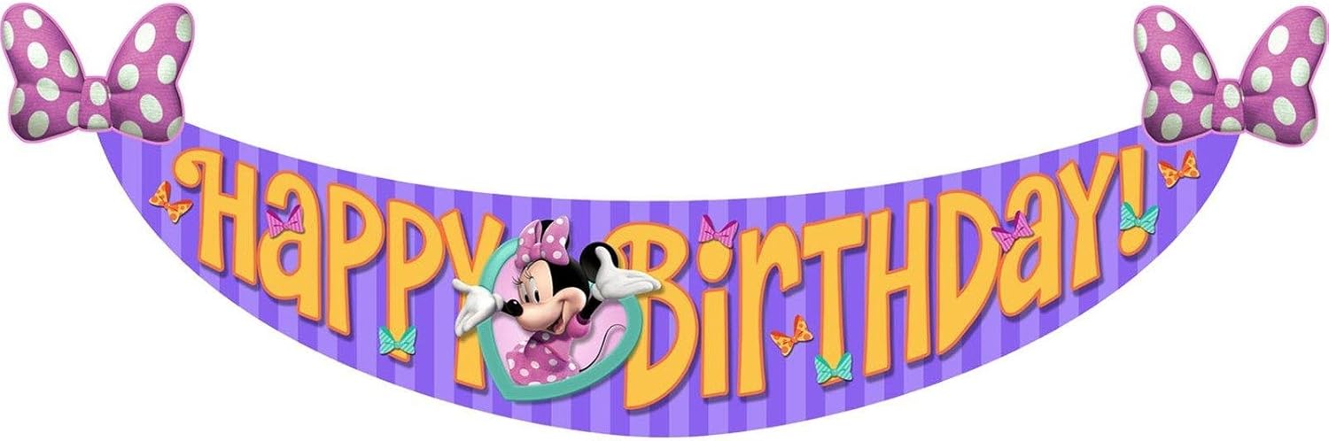 Minnies Bow-Tique Dream Party Birthday Banner