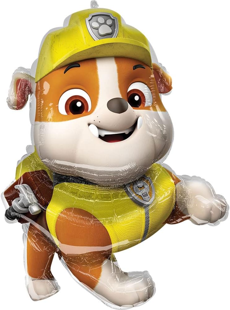 Anagram Rubble Paw Patrol Supershape Red Foil Balloon 1