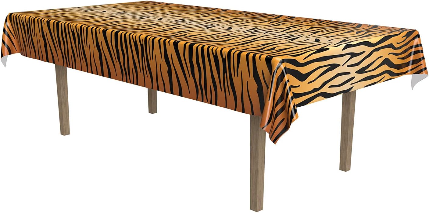 Beistle Tiger Print Table Cover