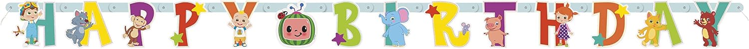 Cocomelon Happy Birthday Large Jointed Banner