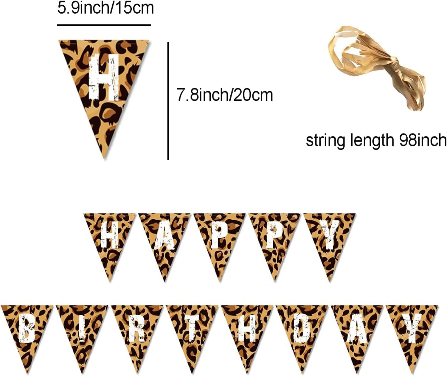 Leopard Print Party Tableware Set for 16 Guests