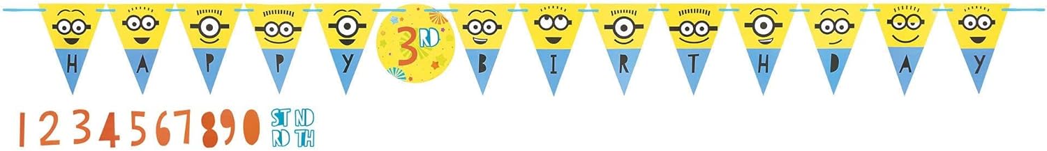 Despicable Me Add-An-Age Birthday Pennant Banner
