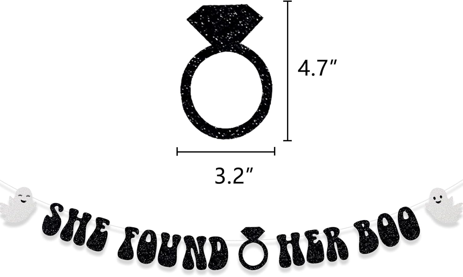 She Found Her Boo Halloween Bridal Shower Banner