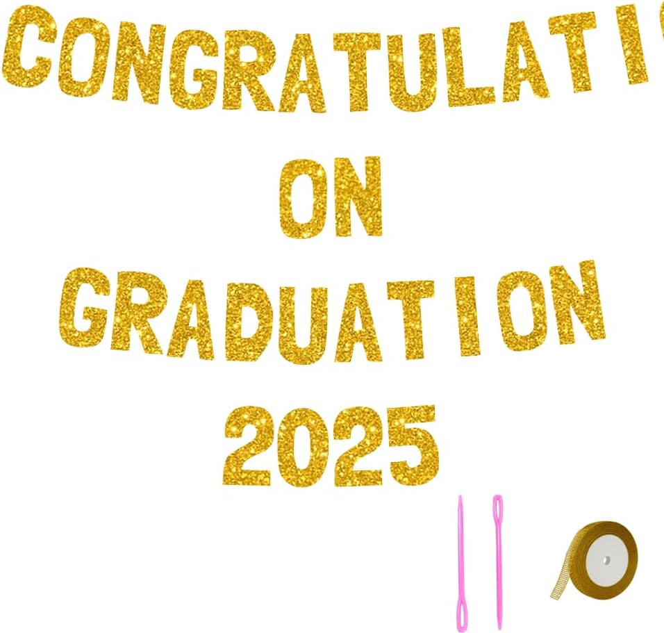 Meowoo Premium Graduation Decorations 77-Inch Giant Letters