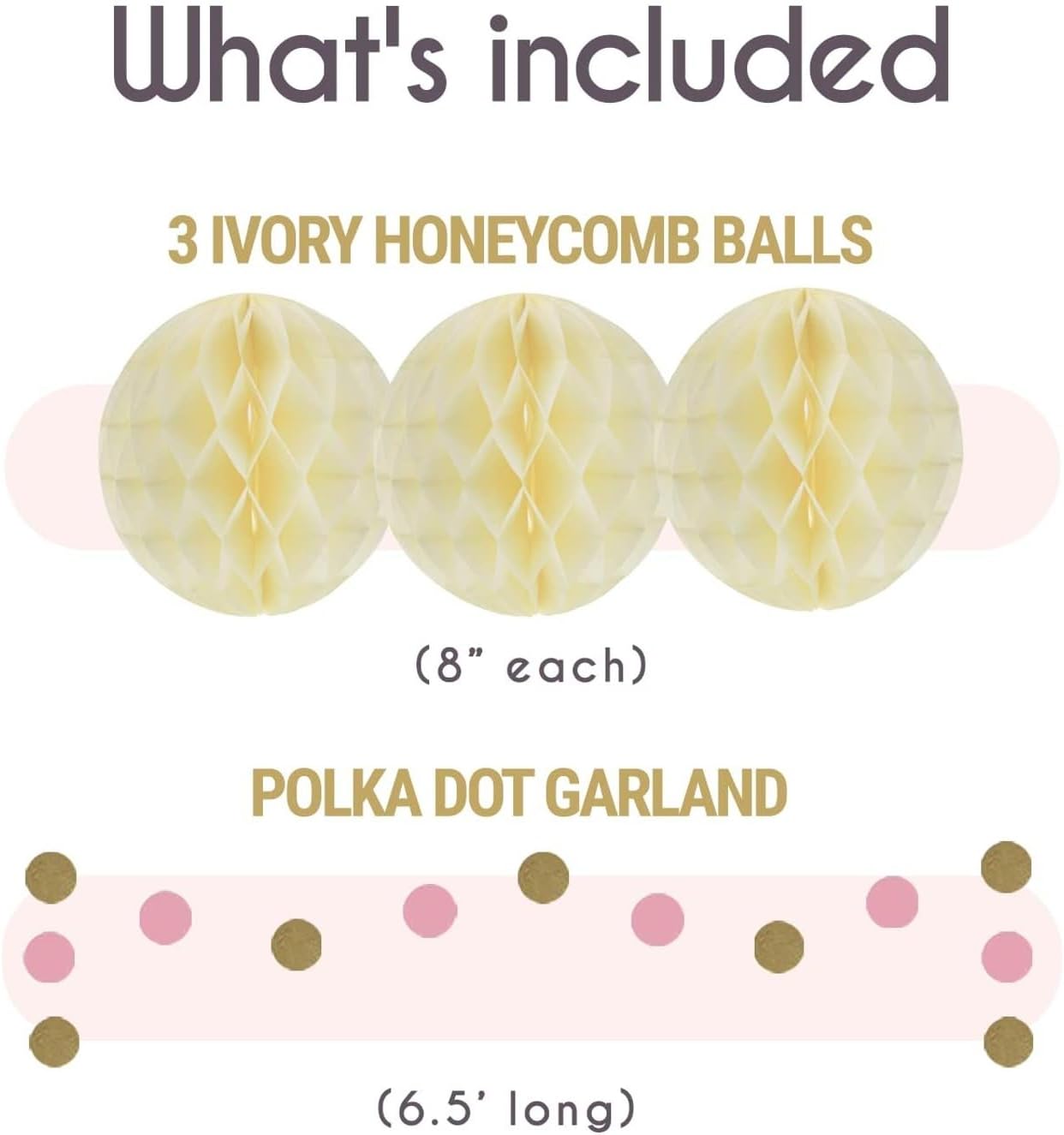 EpiqueOne 22 Piece Tissue Paper Pom Poms Party Set