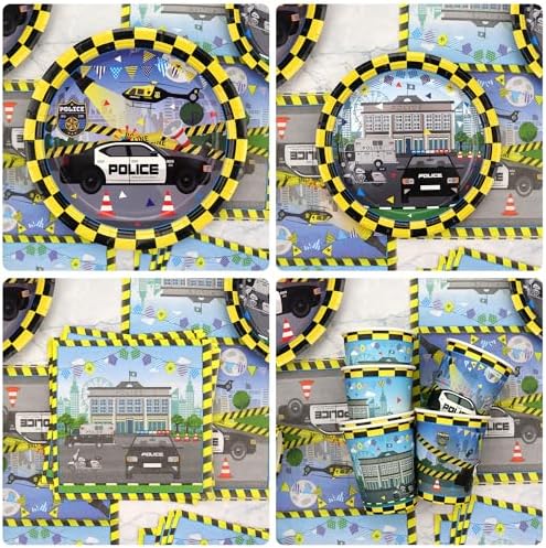 KEFAN Police Birthday Party Decorations Set