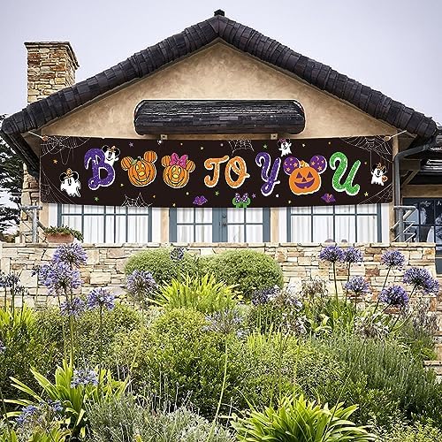 Mouse Theme Halloween Banner - Boo To You Yard Sign Decoration